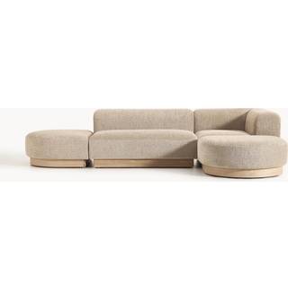 Modulær hjørnesofa Natalie i Teddy-Bouclé