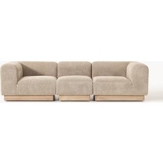Modulopbygget sofa Natalie (3-personers) i teddy-bouclé