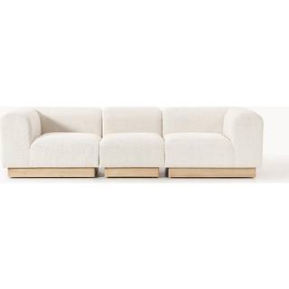 Modulopbygget sofa Natalie (3-personers) i teddy-bouclé