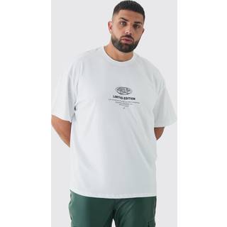Mens White Plus Oversized Limited Edition T-Shirt