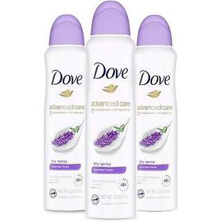 Dove Advanced Care Antiperspirant Deodorant Dry Spray 48 timers sved og lugtbeskyttelse Lavendel Frisk antiperspirant spray med fugtighedscreme o