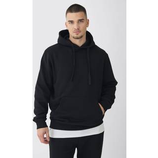 Mens Tall Regular Fit Hoodie in Black