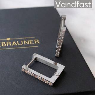 ANNEBRAUNER Creole Cubic Line Øreringe