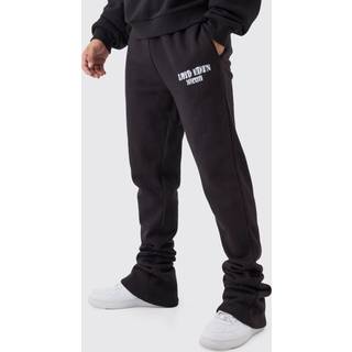 Mens Black Slim Fit Ltd Edition Super Stacked Jogger