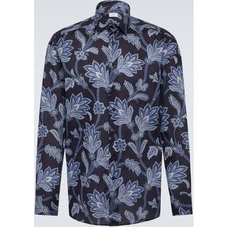 Etro Paisley cotton poplin shirt - blue - EU 38