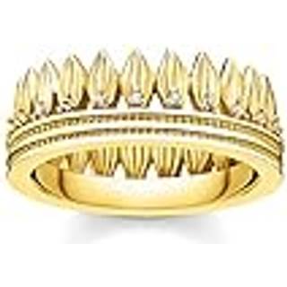 Thomas Sabo TR2282-414-14 Ring für Damen Krone Blätter goldfarben
