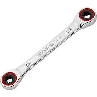 PowerBuilt 641760 Ratcheting Double Box-End E-Star Wrench-E10/E12