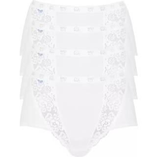 Sloggi 4-pak Chic Maxi Lace Briefs - White - 40