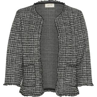Cream Crmillie Cardigan Jakker 10613730 Black White Boucle Check (XXLARGE)