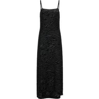 Sali Zebra Burnout Kjole, Black, 36