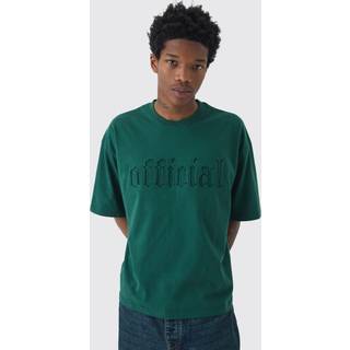 Mens Forest Oversized Boxy Gothic Official Embossed T-Shirt