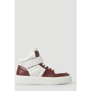 GANNI Sporty Cupsole High Top Sneakers - Frau Sneakers White Eu - 41