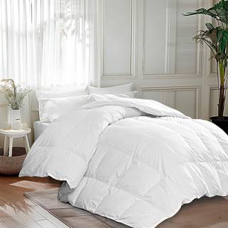 Martha Stewart White Goose King Size Feathers Down Fiber -dyne 100% bomuld DUVET INSERT King Hotel Luksus Hypoallergenisk dyne 68 oz Hele sæson M