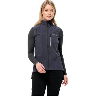 Jack Wolfskin Women's Alpspitze Vest Softshellvest Damer størrelse M farve blå