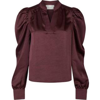 Neo Noir Bluse - Rosslyn Heavy Sateen - Burgundy