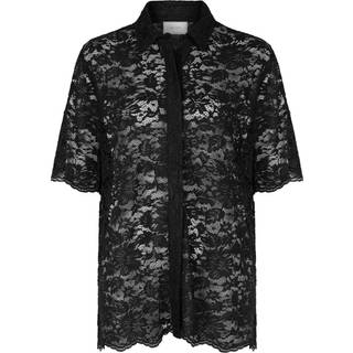Neo Noir - Lamari Lace Shirt 164280 - Black
