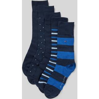 Tommy Hilfiger Mens Blå Sokker 5 PakkeEU 43 (UK 9)