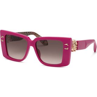 Roberto Cavalli Kvinde SRC056M 09M3 Solbriller Acetat Violet Brun Firkantet Normal Skygge