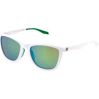 Fila Mand SFI895 847V Solbriller Injiceret Hvid Brun Firkantet Vand -repellent Spejl