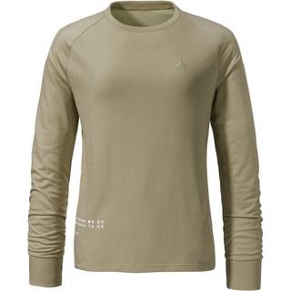 Schöffel Women's Longsleeve Breslau Longsleeve Damer størrelse 44 farve olivengrøn/beige