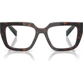 Prada Kvinde PR A03V 18Z1O1 Optiske stel Acetat Skildpadde Transparent Geometrisk Normal