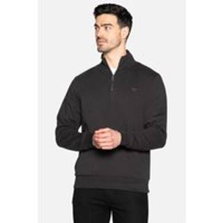 Threadbare Threadbare Black Quarter Zip Neck Sweatshirt