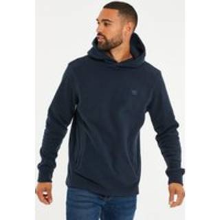 Threadbare Threadbare Navy Microfleece Overhead Hoodie