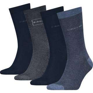 4 Pack Crew Socks Gift Set - Blue - One Size