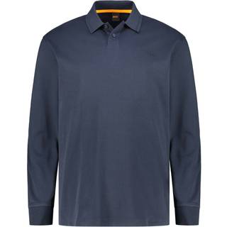 BOSS Pe Interlock Long Polo Shirt in Navy I BOSS I Norton Barrie - L