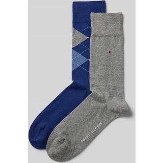 Tommy Hilfiger 2-pak Men Sock Check - Blue/Grey - Str 39/42