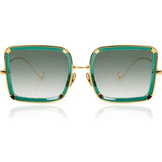 Anna-Karin Karlsson WHITE MOON Emerald 56 Solbriller Kvinder Grøn - Gold - 56mm