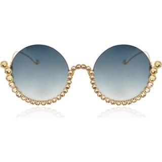 Anna-Karin Karlsson FULL MOON Guld 56 Solbriller Kvinder Guld - Gold with Swarovski Crystals - 56mm