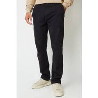 Threadbare Threadbare Black Straight Leg Canvas Trousers With Stretch