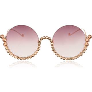 Anna-Karin Karlsson FULL MOON Rose Guld 56 Solbriller Kvinder Guld - Rose Gold with Swarovski Crystals - 56mm