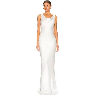 Norma Kamali Maria satin gown - white - S