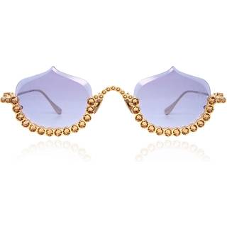 Anna-Karin Karlsson CRYSTAL MERINGUE Guld 56 Solbriller Kvinder Guld - Gold Swarovski Crystals - 56mm