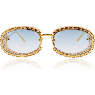 Anna-Karin Karlsson BILLION $ BOO Guld Ice 57 Solbriller Kvinder Guld - Gold Ice with Swarovski Crystals - 57mm