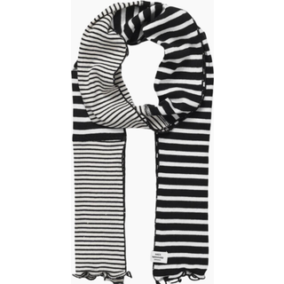 2x2 Leftover Thorla Scarf - Whitecap Gray/Black - Mads Nørgaard - Stribet One Size