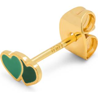 2Hearts Ørering, Green/Light Green