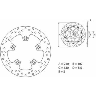 Brembo Bremseskiver Faste Med Tgk
