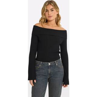 Entopo Strikbluse, Black, M