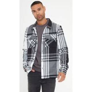 Threadbare Threadbare Black Brushed Check Shacket