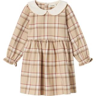 Lil Atelier Warm Sand Ternet Kjole