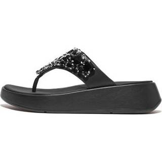 Fitfloptil kvinder. HJ5-001 Sandaler F-Mode sort (37), Læder, 3-5 cm, Ingen, Casual