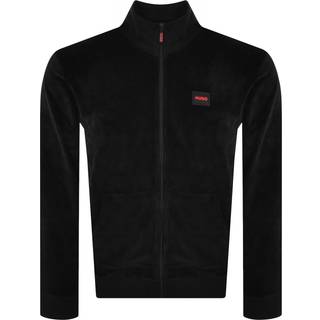 HUGO Full Zip Black Label Sweatshirt Black