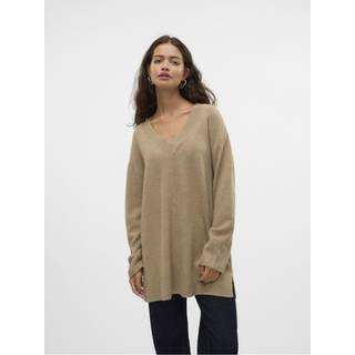 VERO MODA dame strik VMESTI - Silver Mink Melange - S