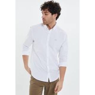 Threadbare Threadbare White Oxford Long Sleeve Shirt
