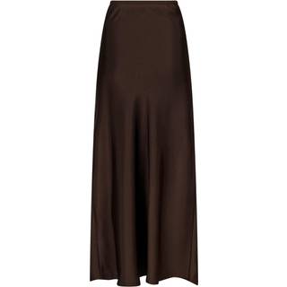 Neo Noir - Vicky Heavy Sateen Skirt 159588 - Dark Brown