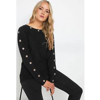 Lts Tall Beige Brown Eyelet Sleeve Jumper 18-20 Lts | Tall Women's Sweaters & Jumpers