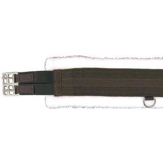 Intrepid international engelsk omkrets med fleece - ?ndbar letv?gtsheste omkrets til engelsk sadel dobbelt elastisk let tilknytning brun med hvid